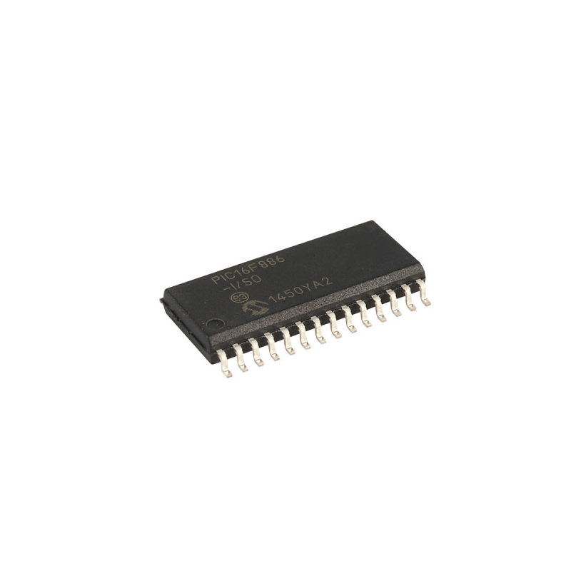 PIC16F886 -SMD 28 PIN (8 Bit MCU, Flash, PIC16 Family PIC16F8XX Series Microcontrollers, 20 MHz, 14 KB, 28 Pins, SOIC)